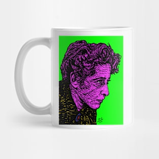 HANNAH ARENDT ink and acrylic portrait .1 Mug